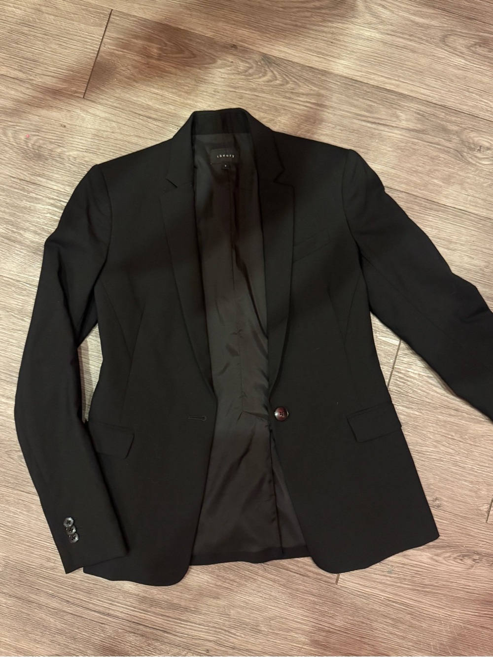 Theory Black Single-Button Women's Blazer